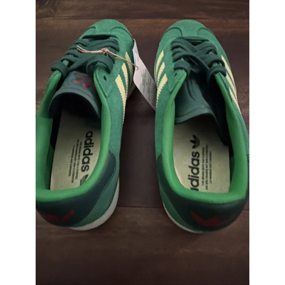 New Adidas Mens Gazelle Spikeless Golf Shoes Size 6.5 Green Suede